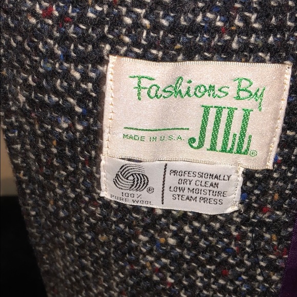 Vintage Fashions By Jill Wool Tweed Coat - Picture 6 of 10